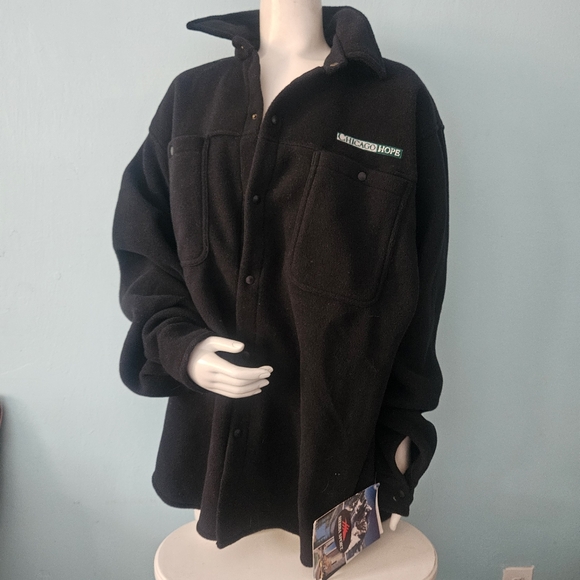 vintage button-up fleece crew jacket 1990s TV Chicago Hope Sierra Sport L - Picture 2 of 10